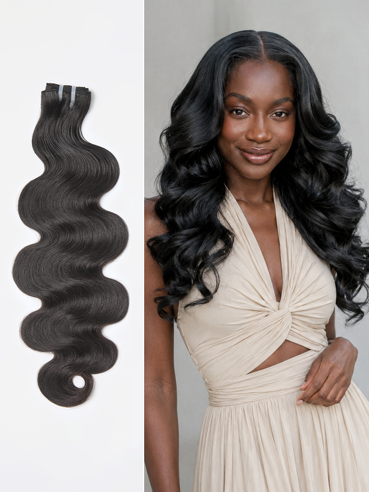 RawMagic Luxe Bundles - 1pc Raw Virgin Human Hair Body Wave 100% Unprocessed Natural Soft Shiny Long-Lasting Hair Extensions US Only-image-43583742410842
