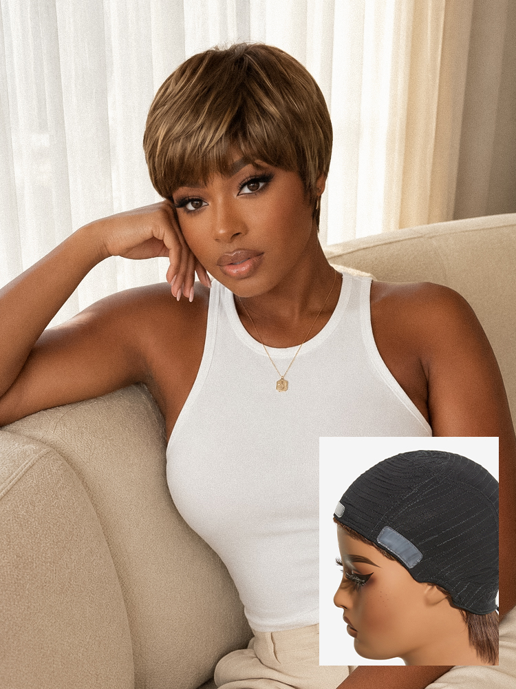 Throw-On Glueless Wig with Skin-Like Ultra Comfort Cap