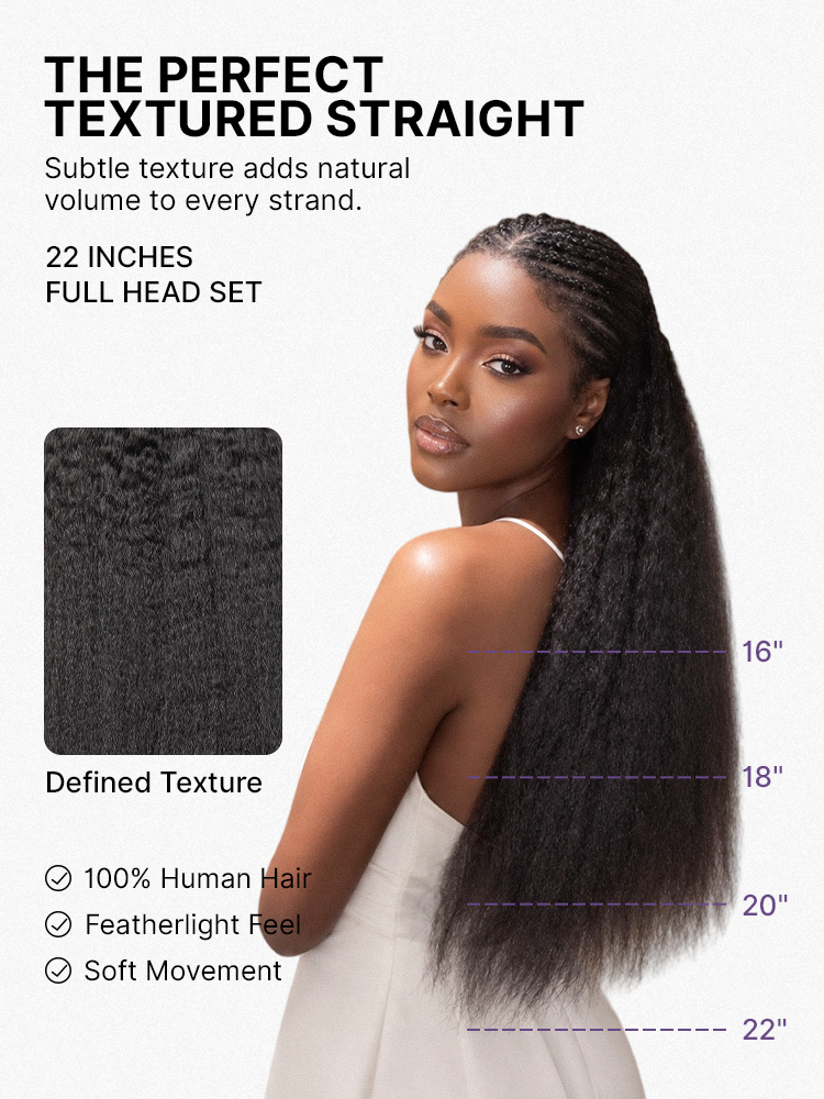 Miracle Knots Crochet Hair Kinky Straight for Boho Braids | Crochet Weaves | Fulani Braids | Twists Pre-Separated Lightweight Full & Soft Pre-Looped H