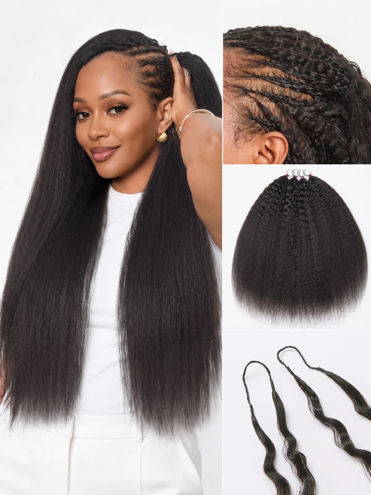Miracle Knots Crochet Hair Kinky Straight for Boho Braids | Crochet Weaves | Fulani Braids | Twists Pre-Separated Lightweight Full & Soft Pre-Looped H-image-43665852432474