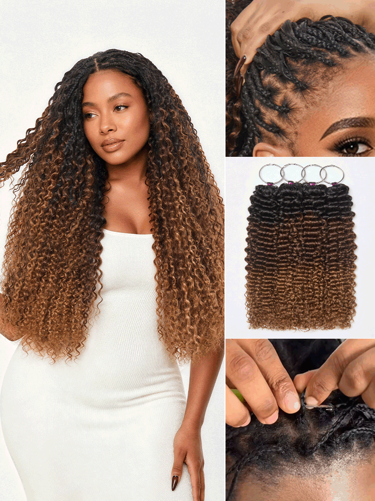 Pre-Separated Human Hair Crochet Extensions for Protective Styling