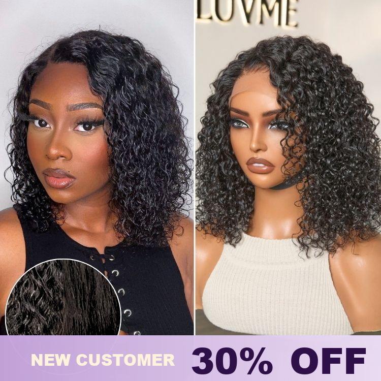New Customers Only | Wet and Wavy 5x5 Closure Pre-Cut Lace Water Wave Wig Glueless Side Part Human Hair Wig