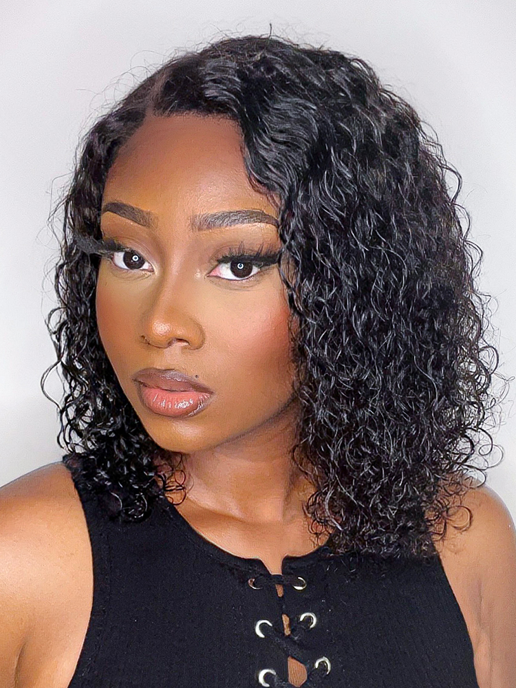 New Customers Only | Wet and Wavy 5x5 Closure Pre-Cut Lace Water Wave Wig Glueless Side Part Human Hair Wig